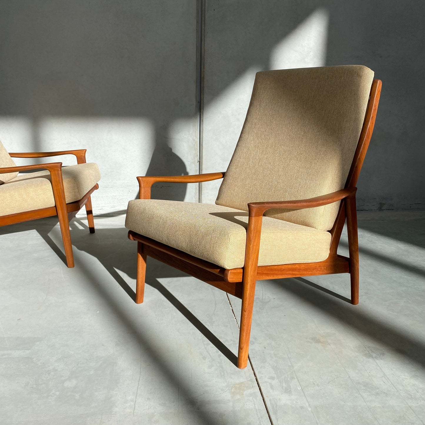 Parker Model 161 Midcentury Highback Armchairs