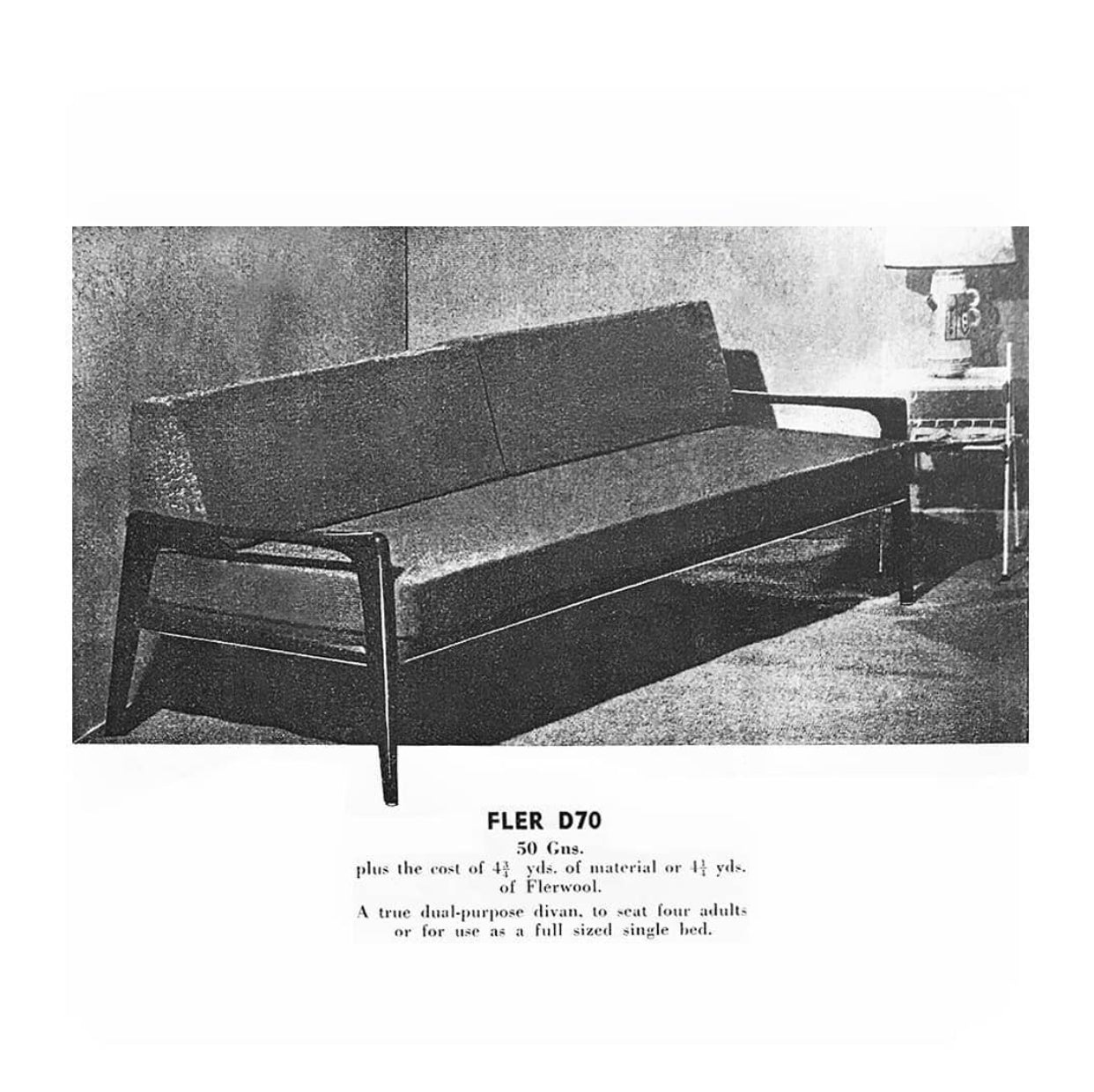 Fler ‘D70’ Mid-Century 1950’s Daybed