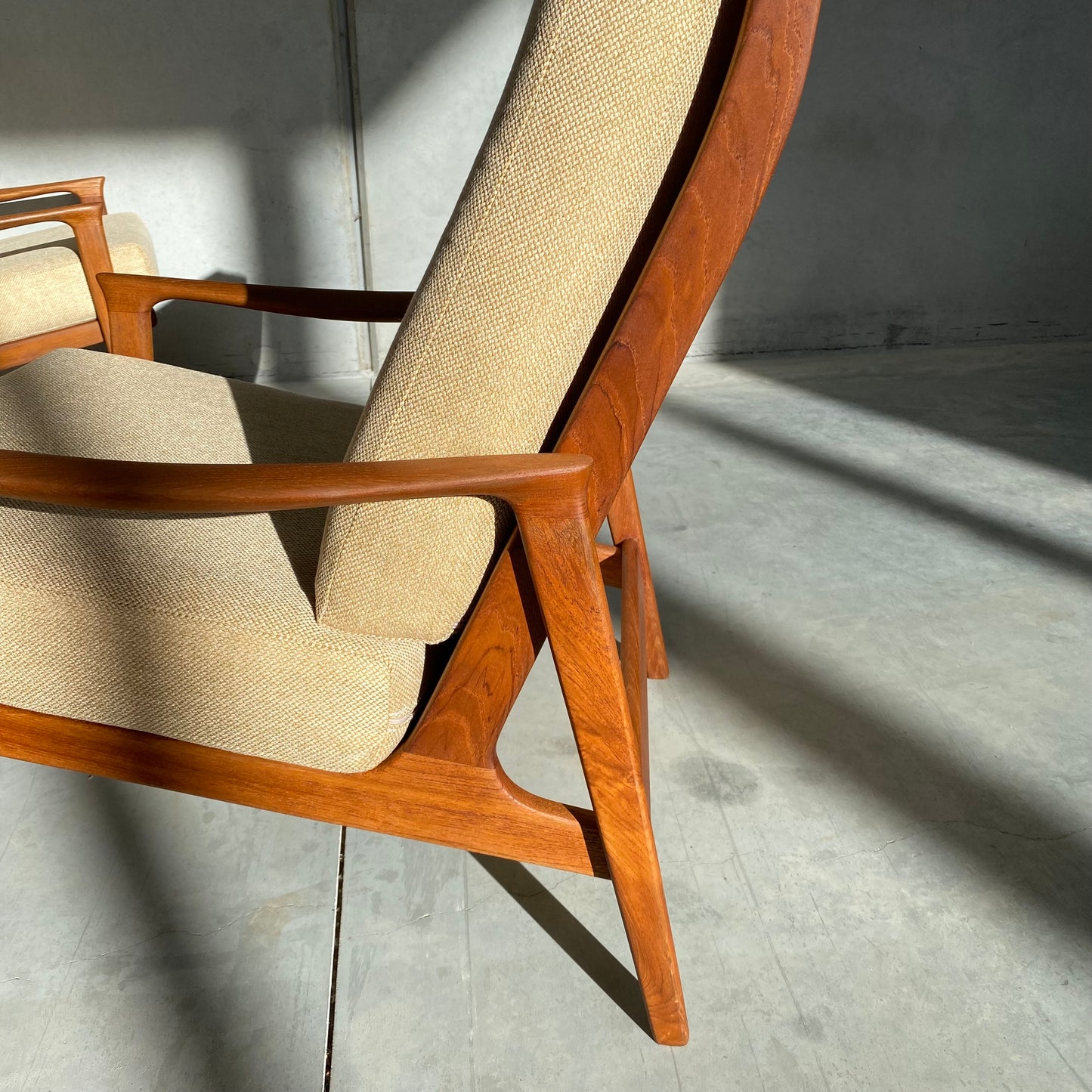 Parker Model 161 Midcentury Highback Armchairs