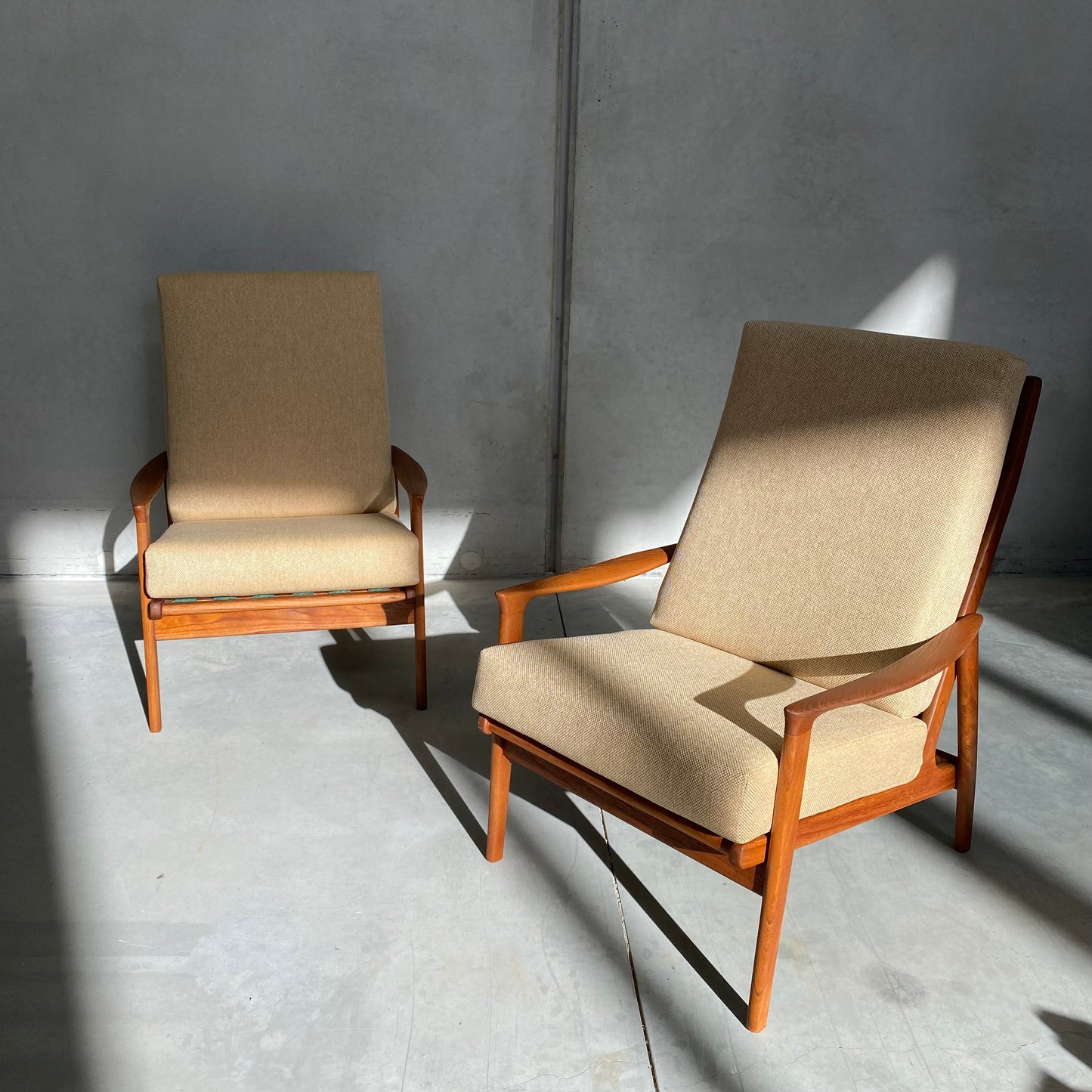 Parker Model 161 Midcentury Highback Armchairs