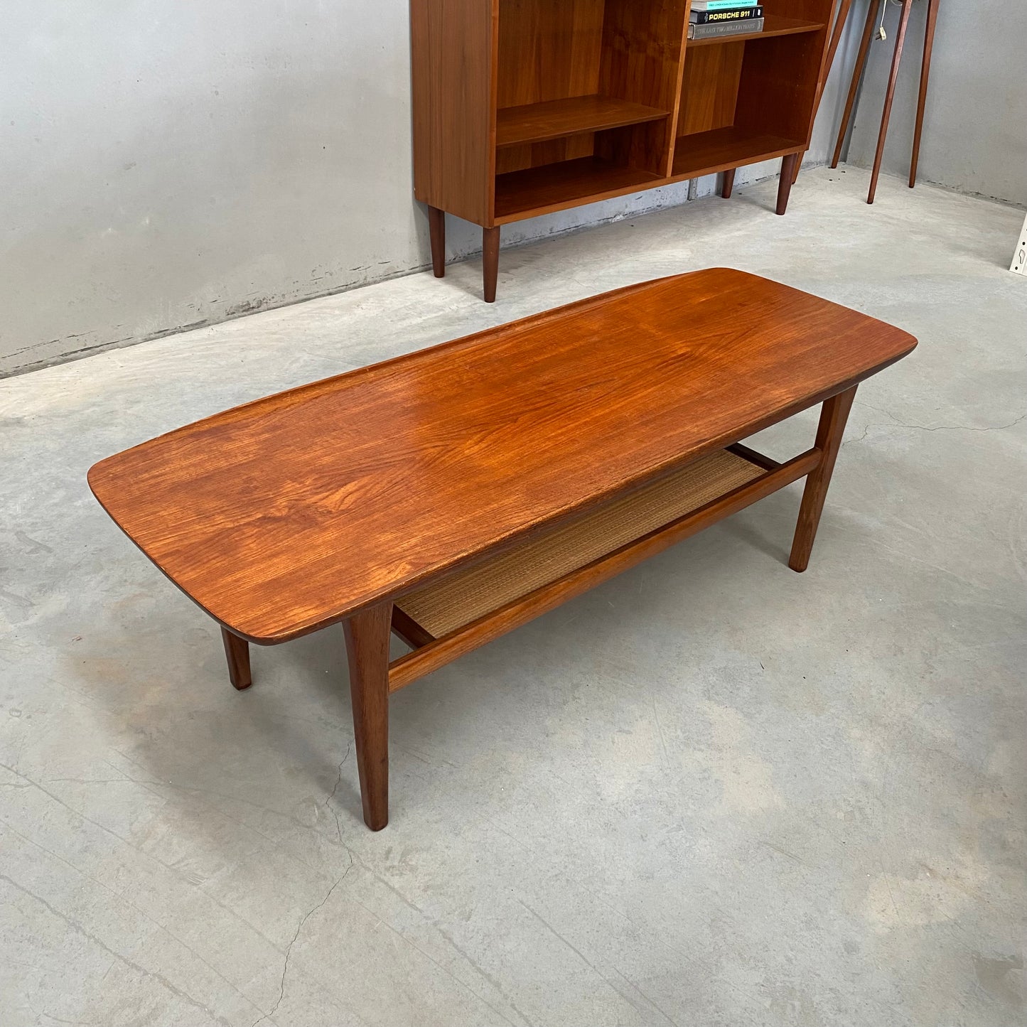 Burgess Midcentury Lip Edge Coffee Table