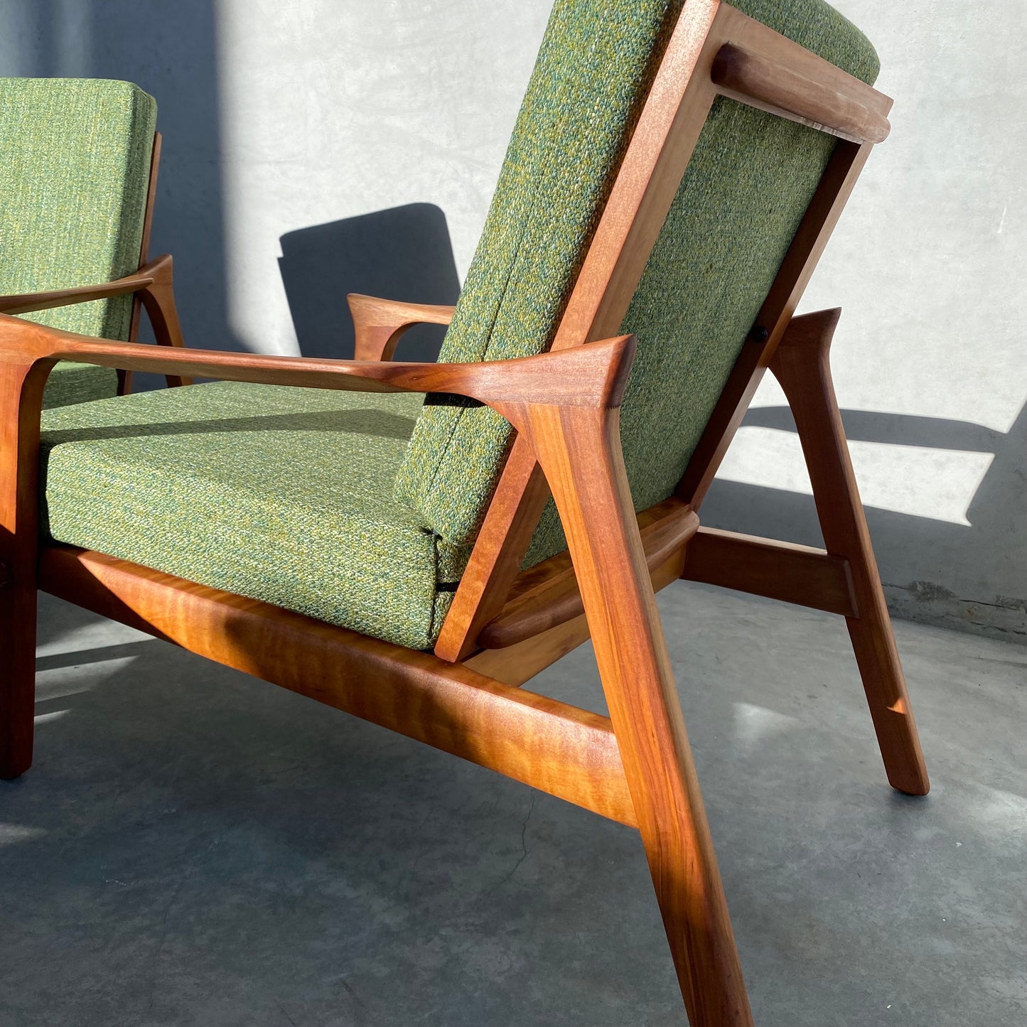 Danish Deluxe Inga Armchairs and Footstool, 1960’s