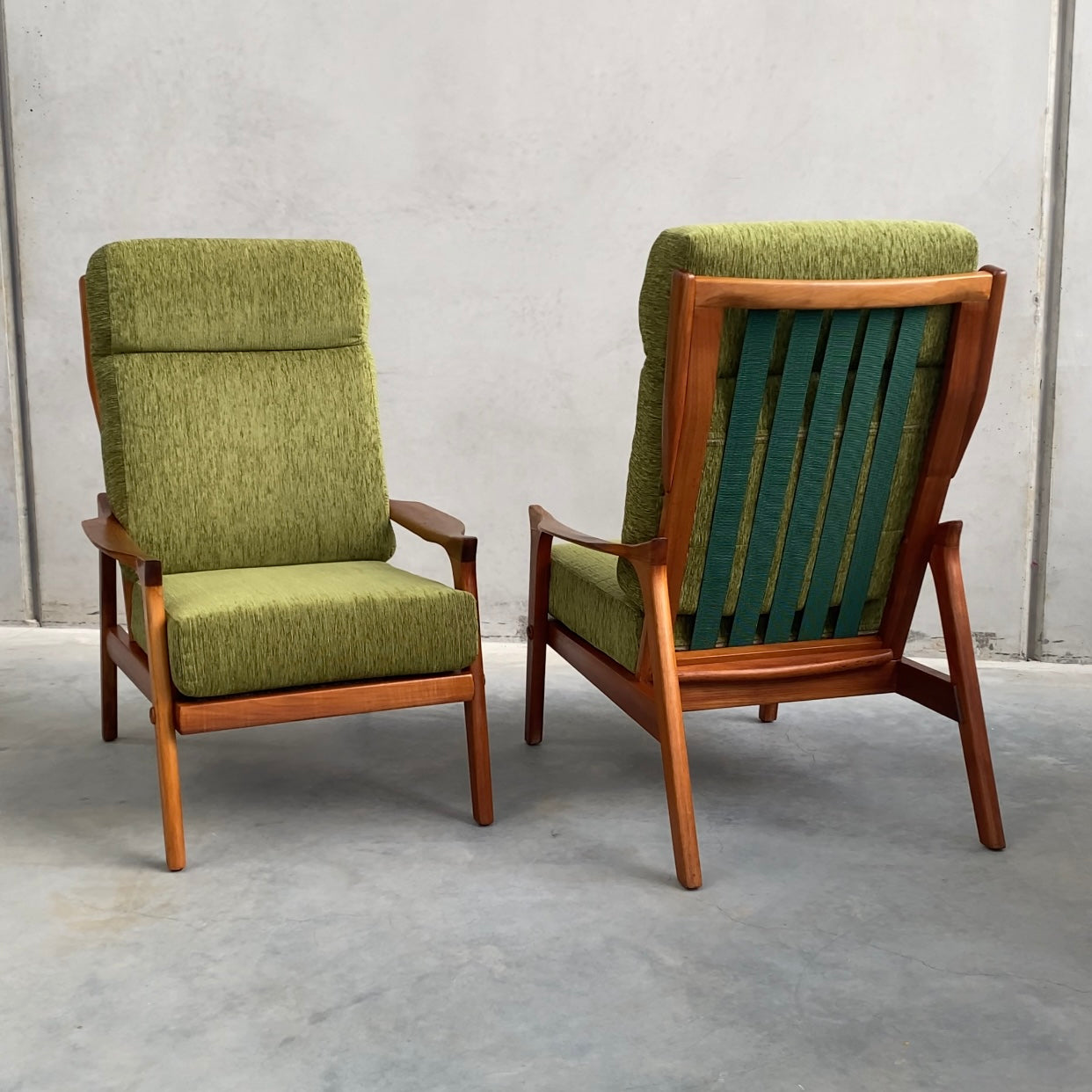 Danish Deluxe Inga Highback Armchairs