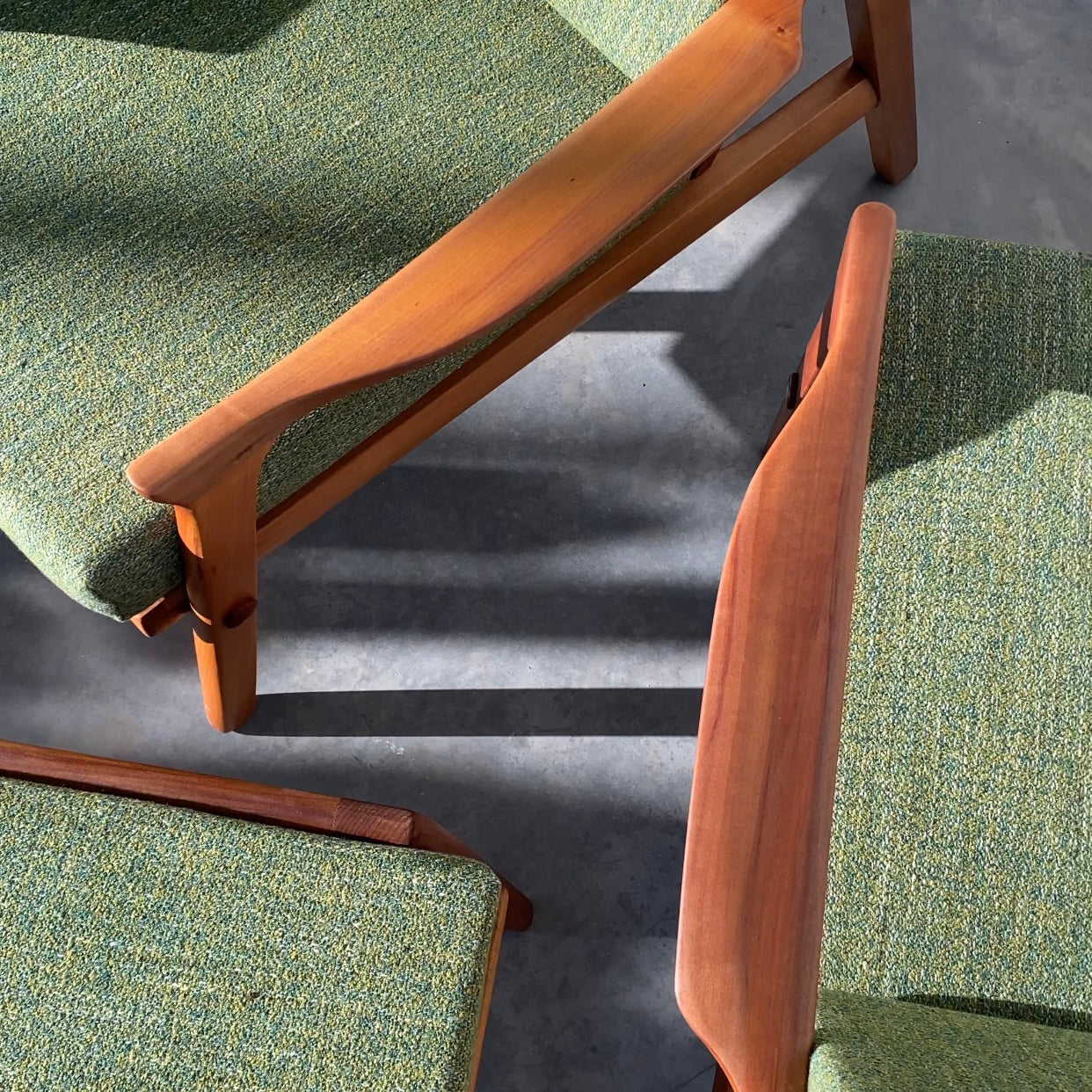Danish Deluxe Inga Armchairs and Footstool, 1960’s