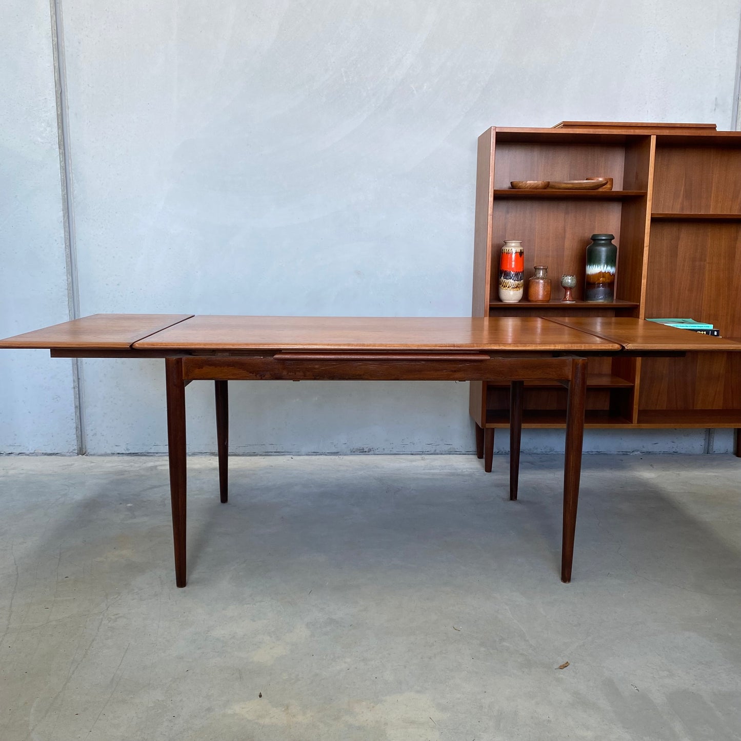 Burgess Midcentury Extendable Dining Table