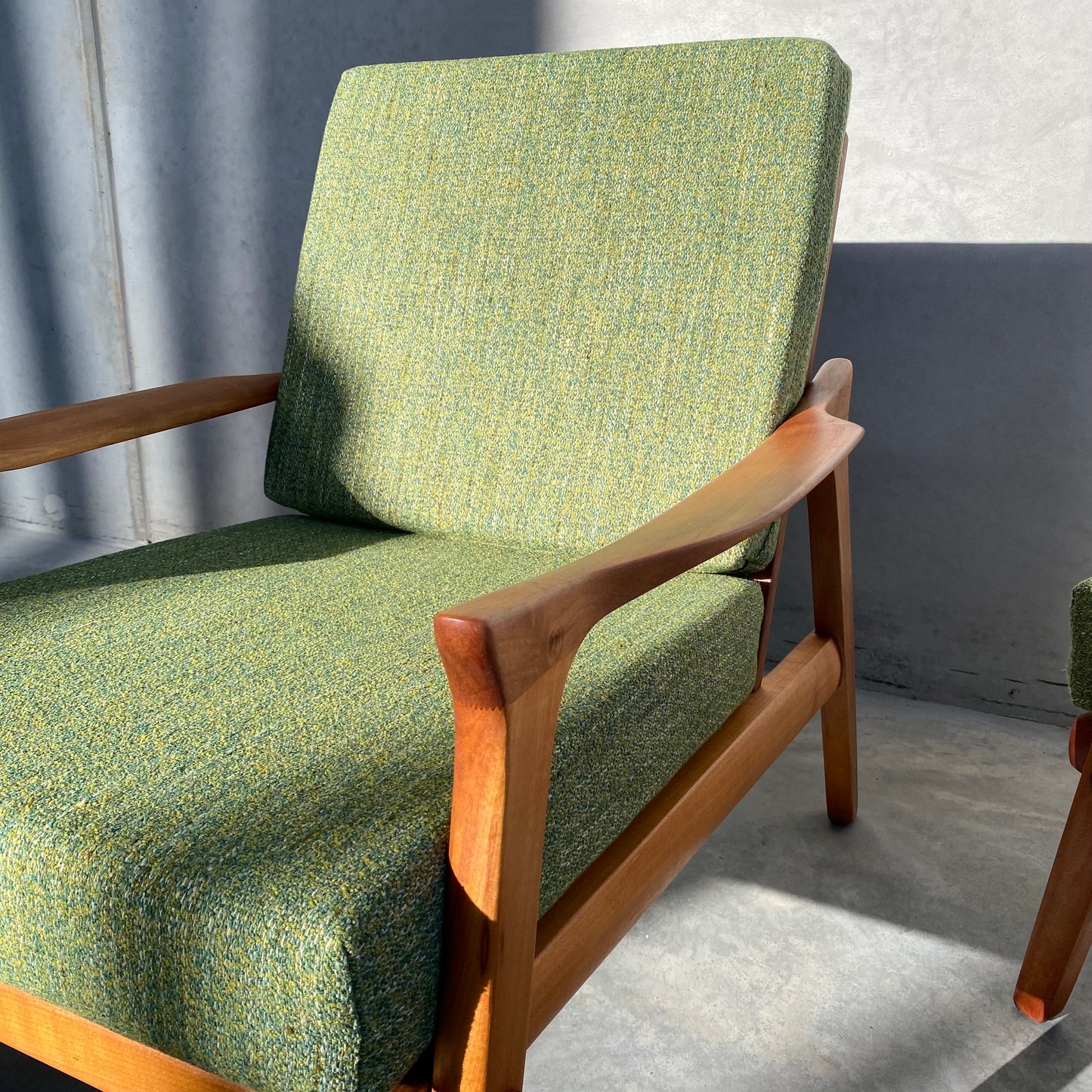 Danish Deluxe Inga Armchairs and Footstool, 1960’s