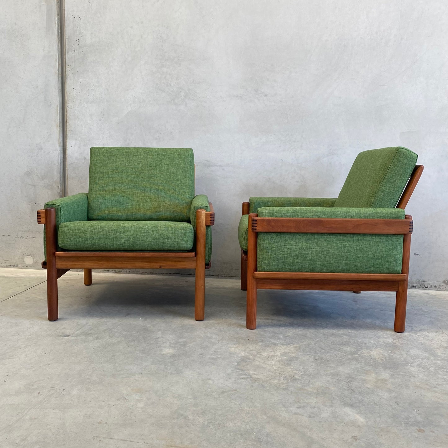 Danish Deluxe Rifka Midcentury Armchairs