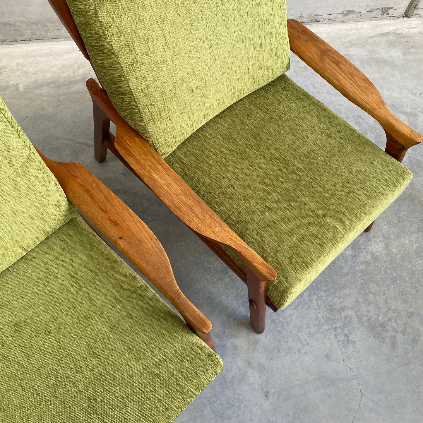 Danish Deluxe Inga Highback Armchairs