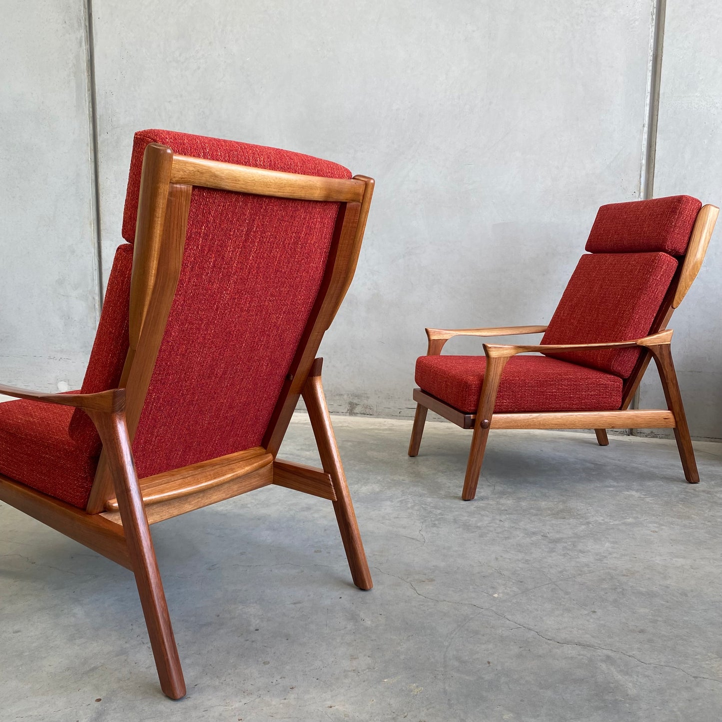 Danish Deluxe Inga Highback 1960’s Armchairs