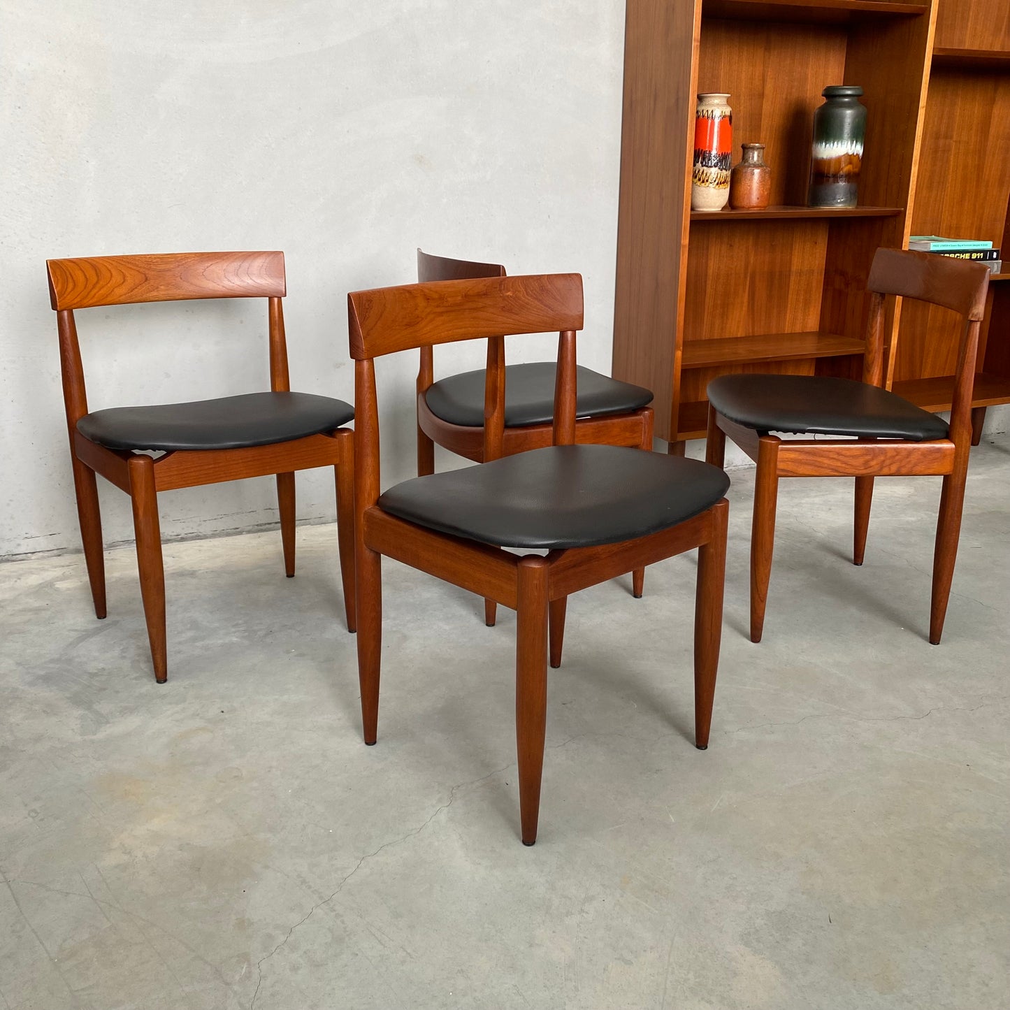 Ernst Hansen Midcentury Teak Dining Chairs