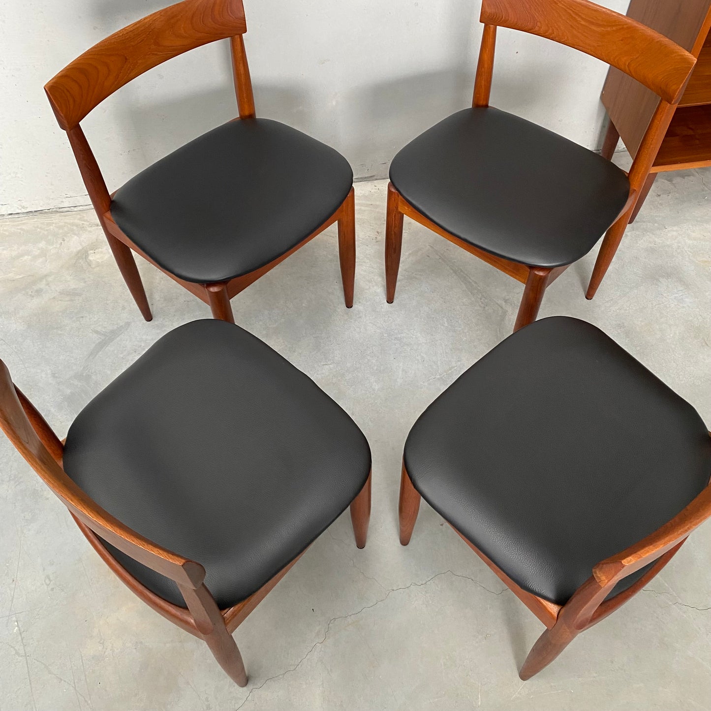 Ernst Hansen Midcentury Teak Dining Chairs