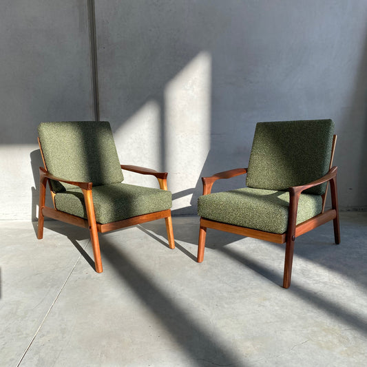 Danish Deluxe Inga Midcentury Armchairs