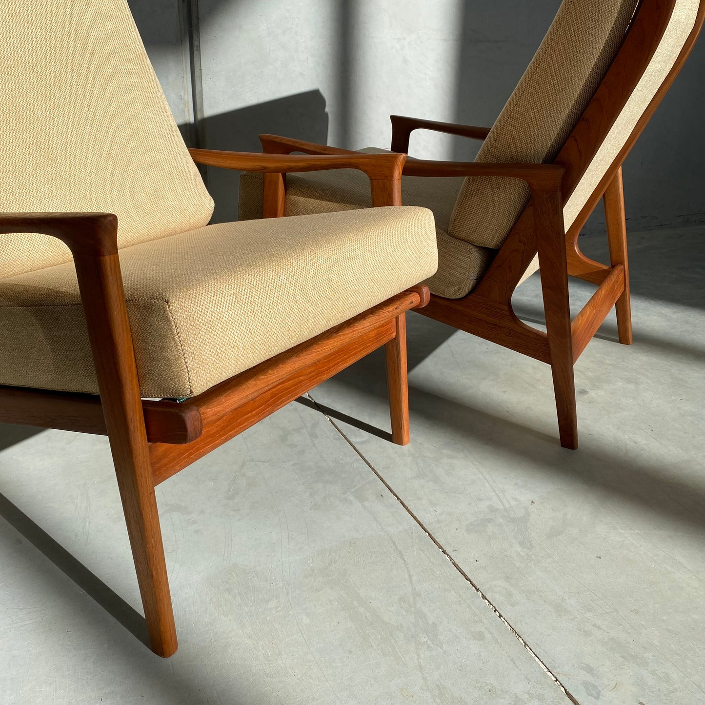 Parker Model 161 Midcentury Highback Armchairs