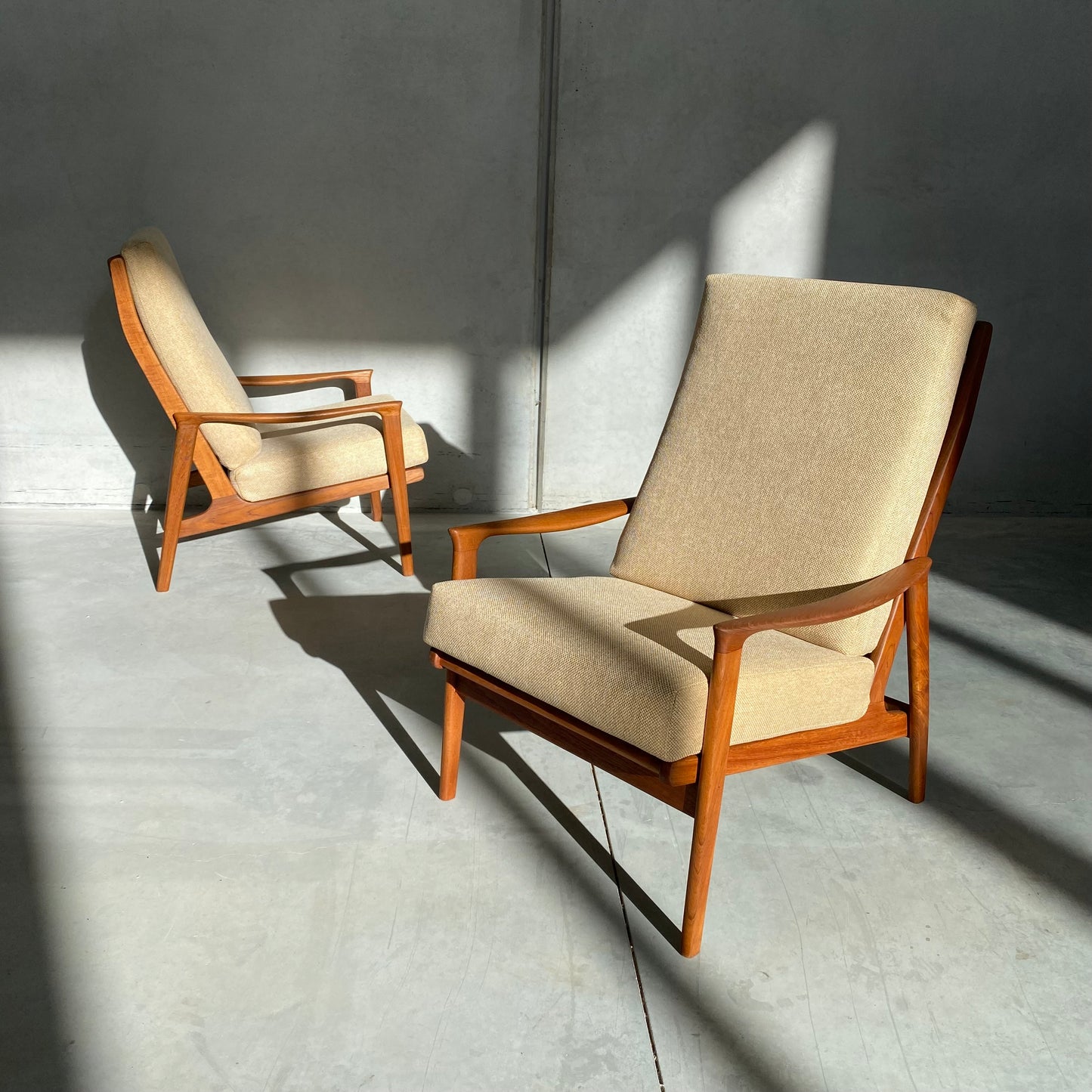 Parker Model 161 Midcentury Highback Armchairs