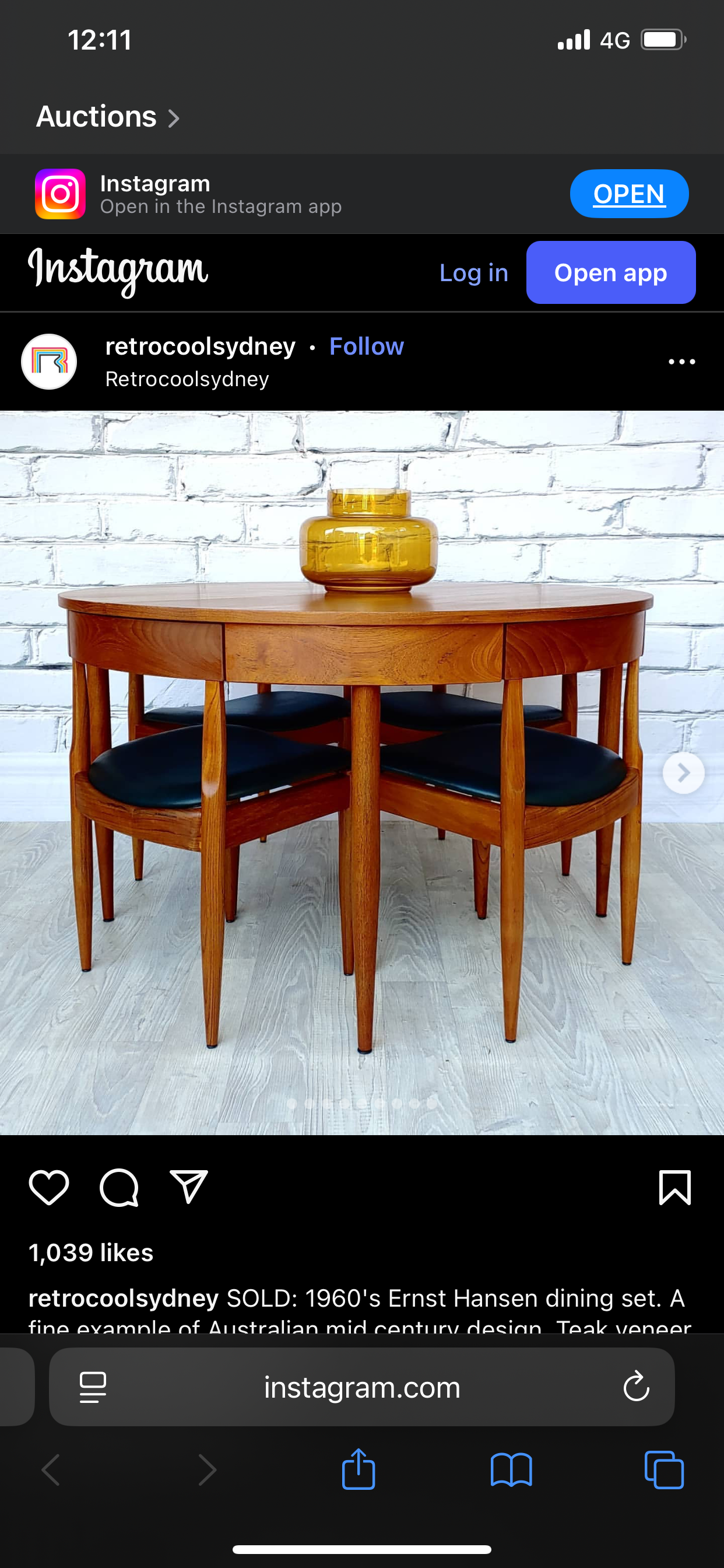 Ernst Hansen Midcentury Teak Dining Chairs