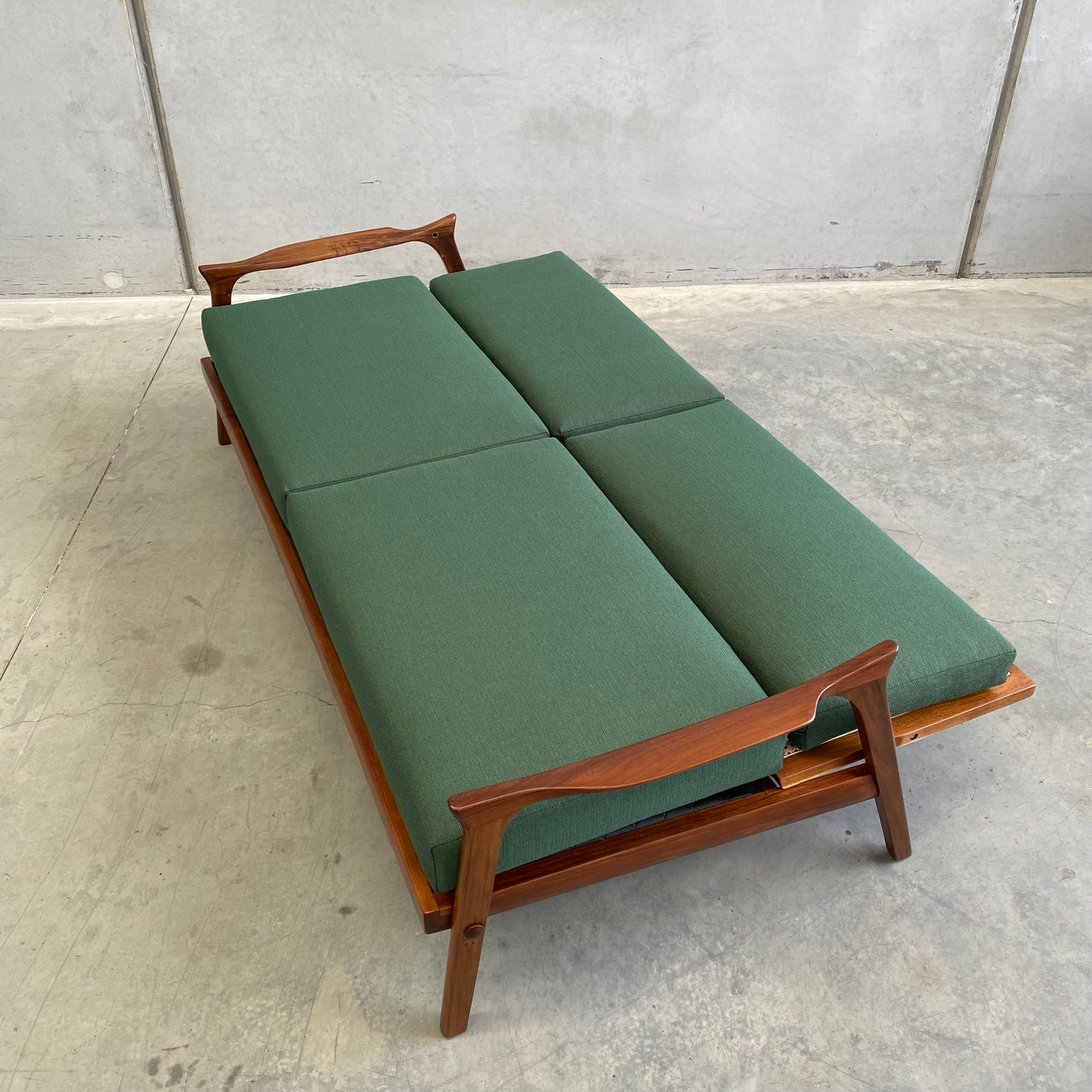 Danish Deluxe Inga Mid Century Sofa/Daybed