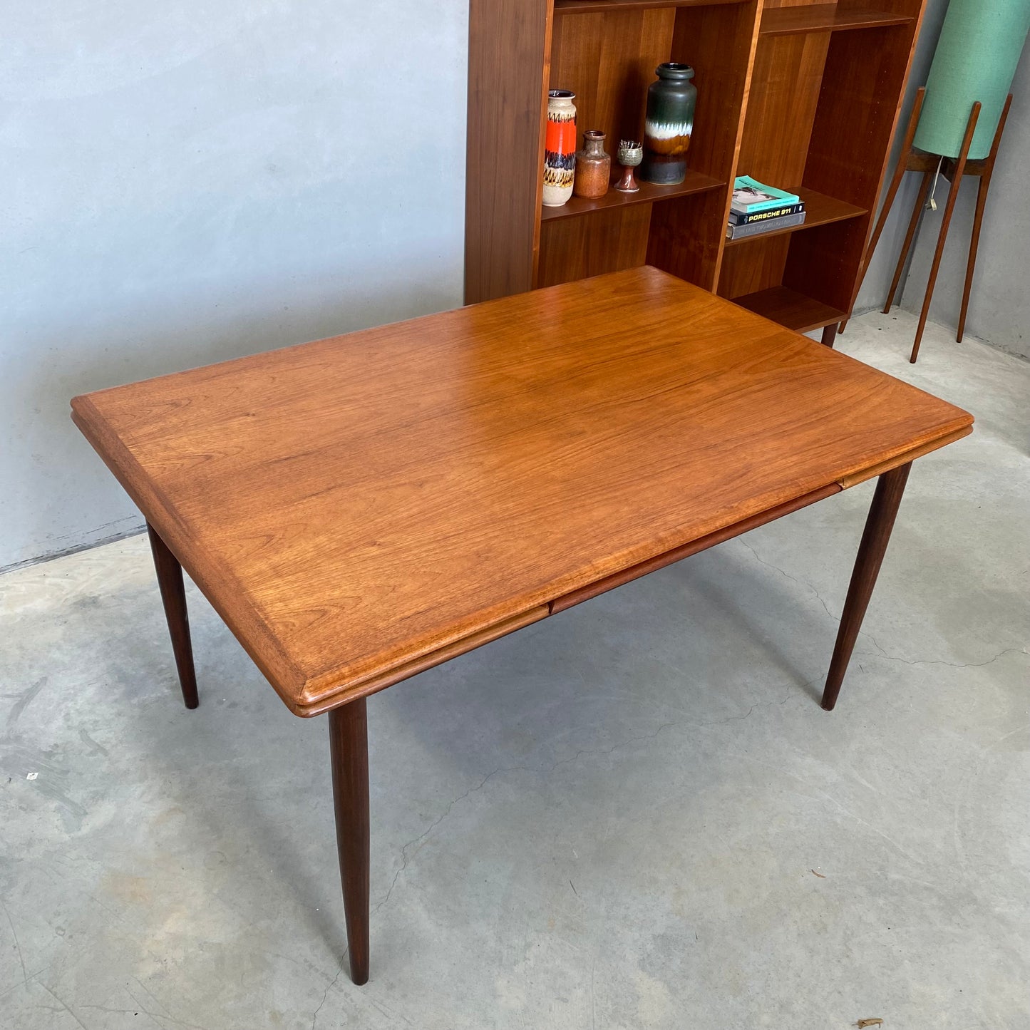 Burgess Midcentury Extendable Dining Table