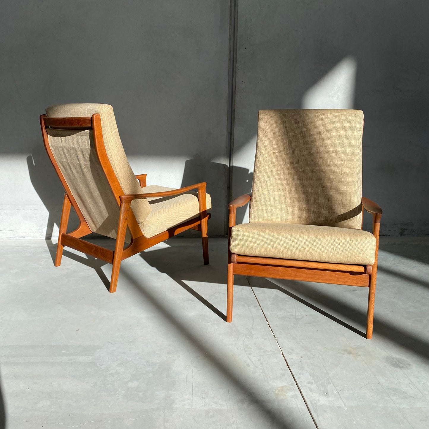 Parker Model 161 Midcentury Highback Armchairs
