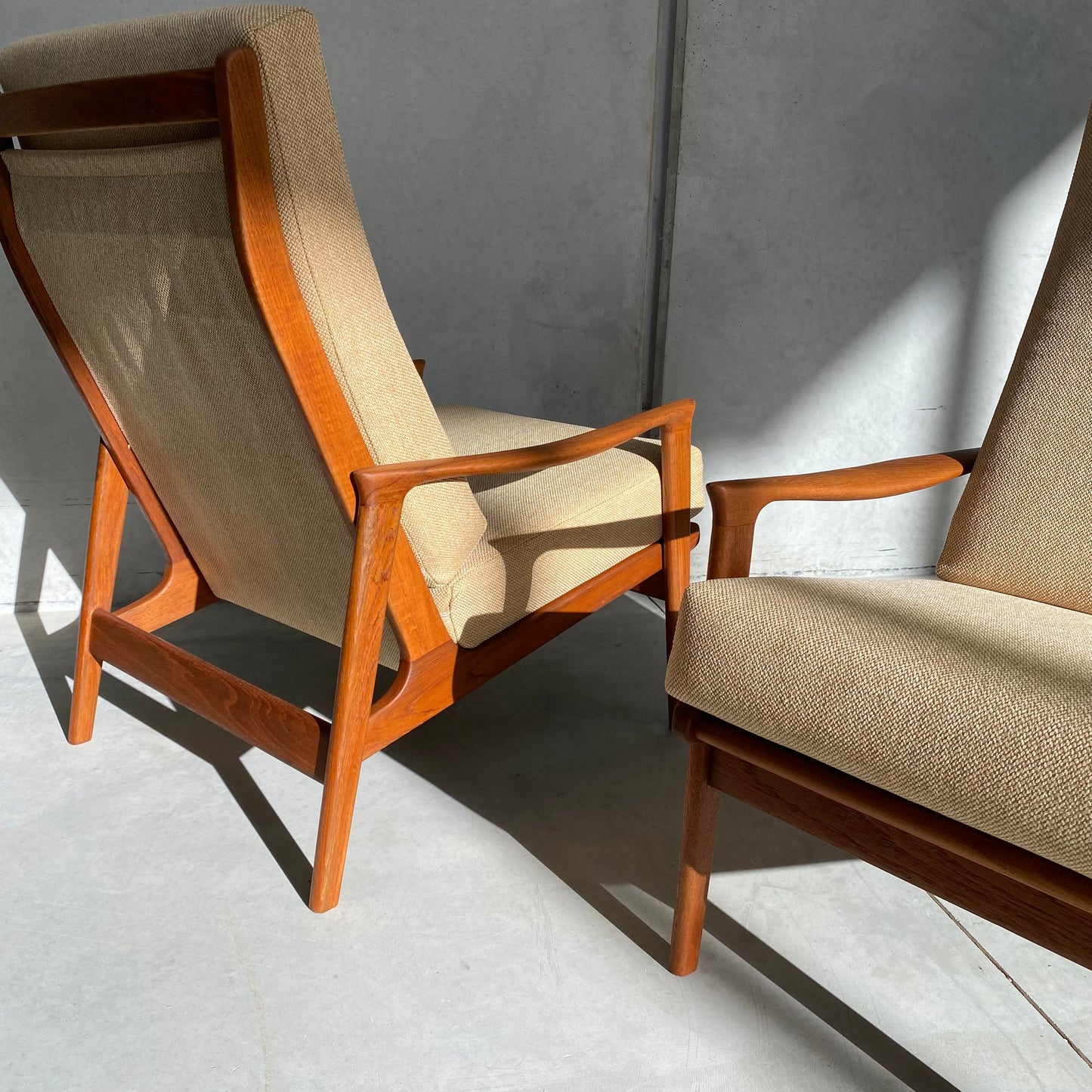 Parker Model 161 Midcentury Highback Armchairs