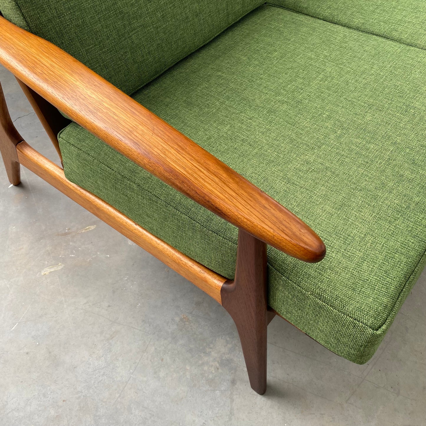 Parker Nordic Rattan Back 1960’s Sofa