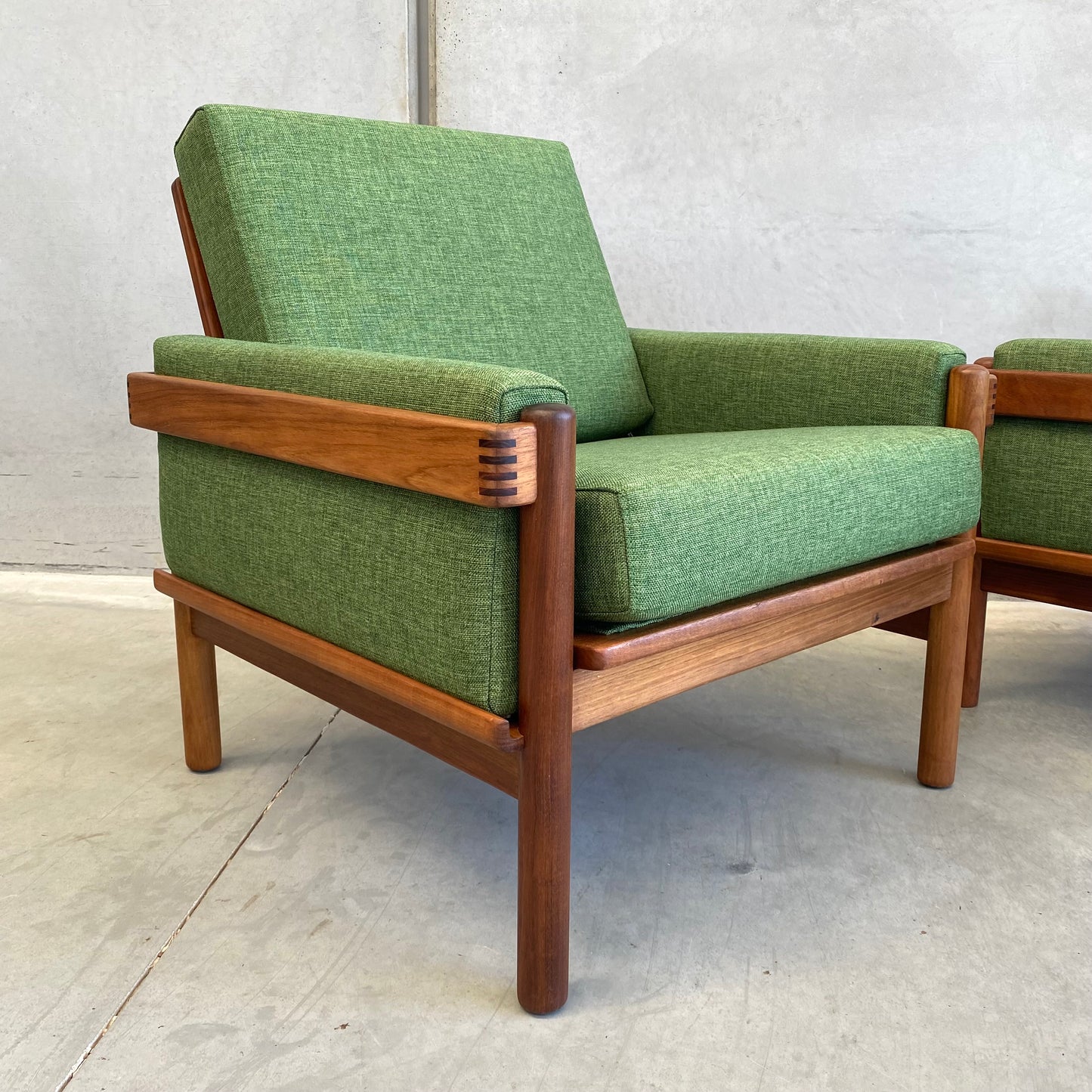 Danish Deluxe Rifka Midcentury Armchairs
