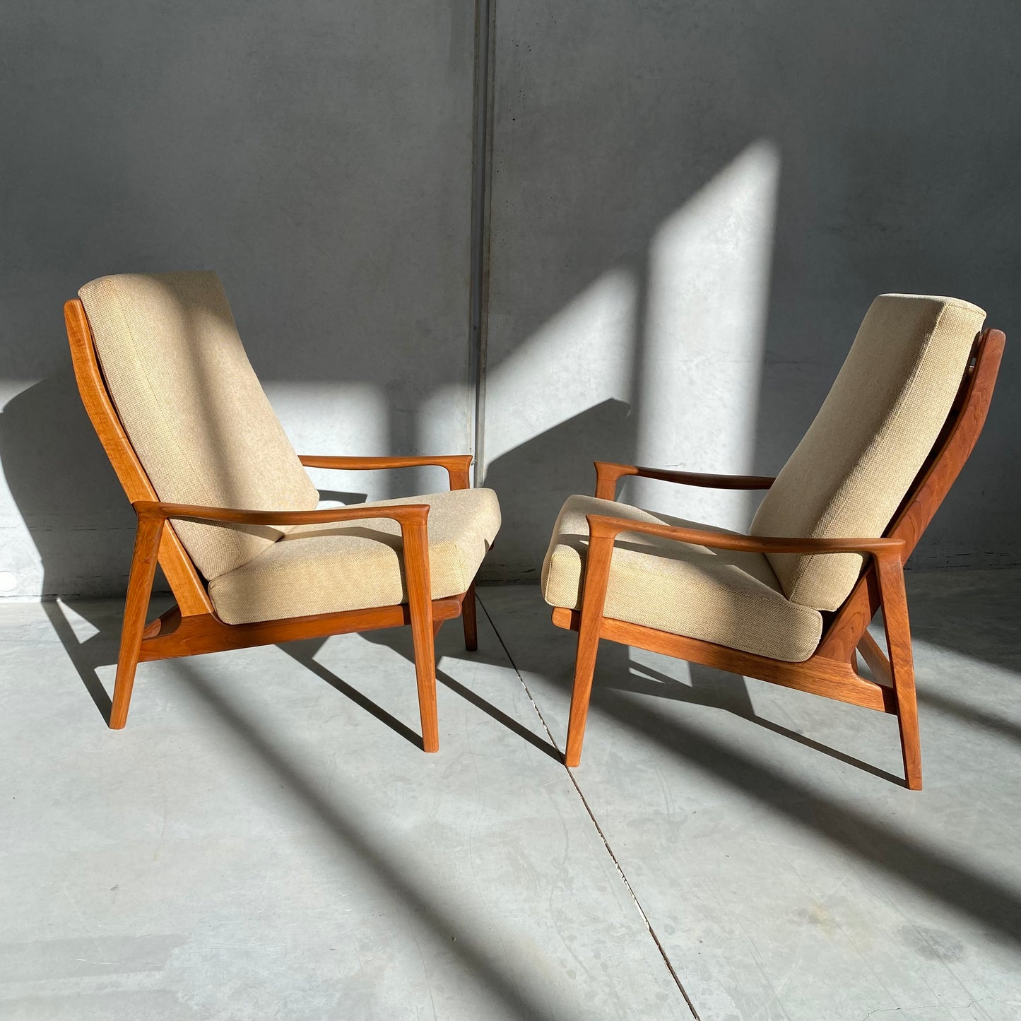 Parker Model 161 Midcentury Highback Armchairs