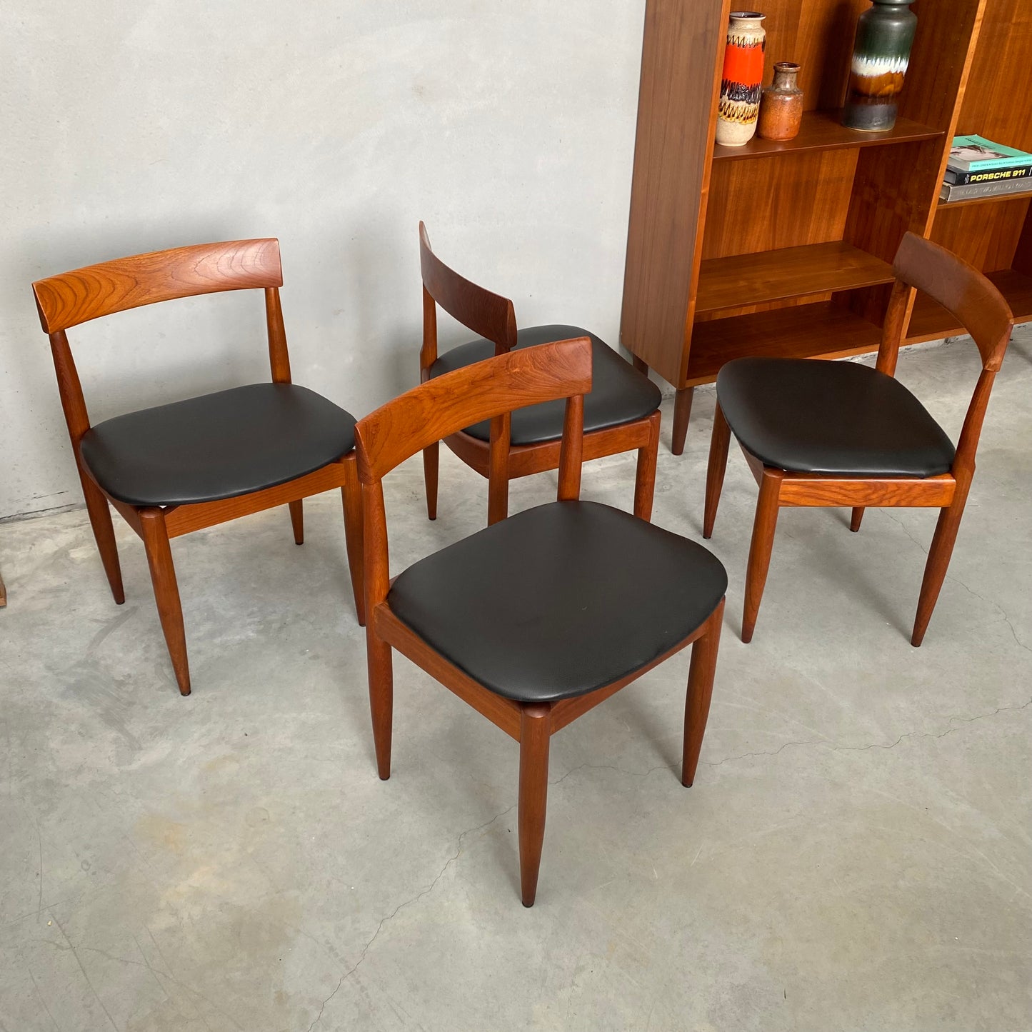 Ernst Hansen Midcentury Teak Dining Chairs