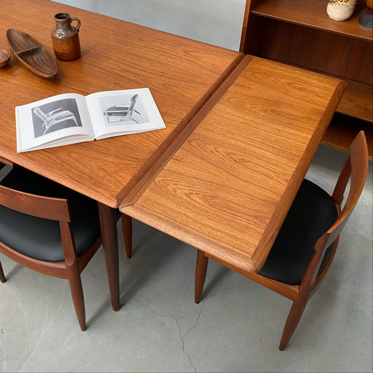Burgess Midcentury Extendable Dining Table