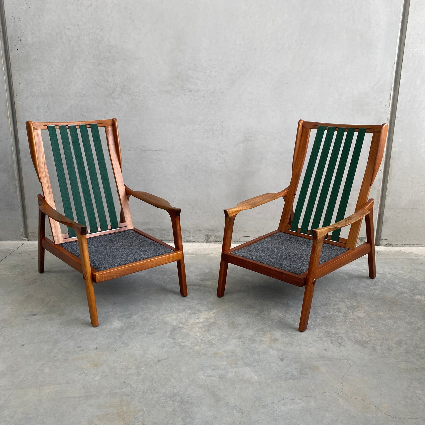 Danish Deluxe Inga Highback Armchairs