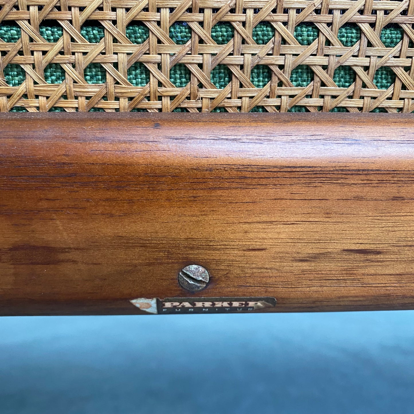 Parker Nordic Rattan Back 1960’s Sofa